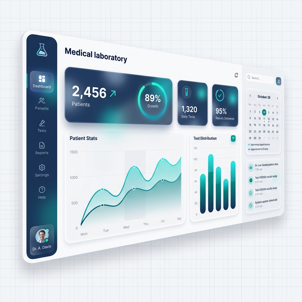 Lab Module Dashboard LabCare by BioPortal | Gestion de laboratoire médical